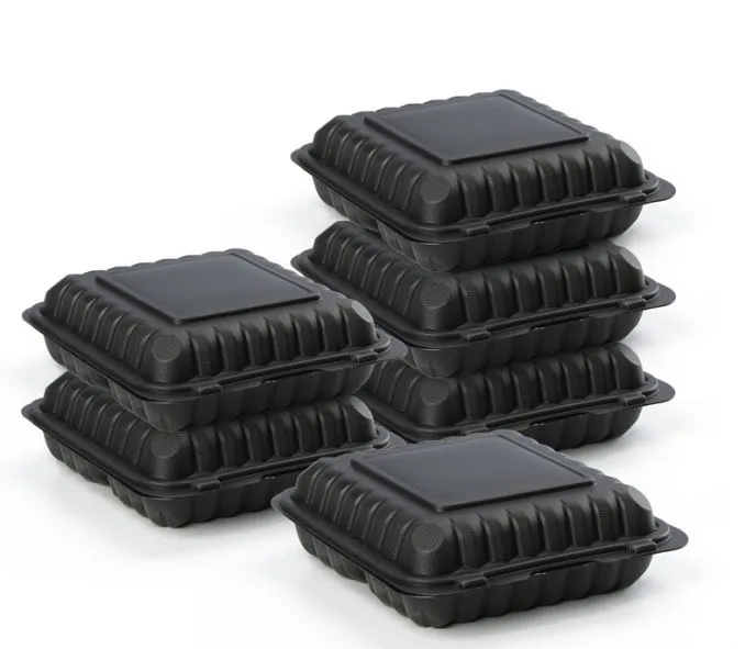 9 انچ 3 کمپارٹمنٹ ٹیک اوے باکس