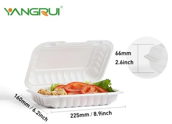 9x6 انچ سفید بچا ہوا کنٹینر