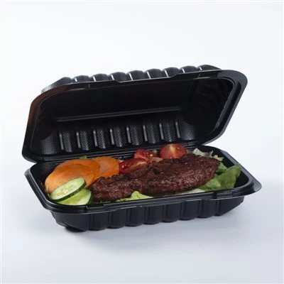 Hinged ڑککن کے ساتھ Takeou فوڈ باکس